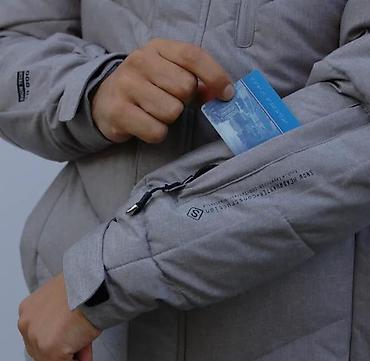 nikolas kaput: Muška zimska jakna – siva, sportsko‑casual stil - Topla, puhasto — 4