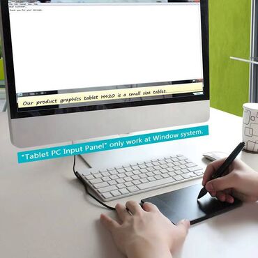 Digər planşetlər: Qrafik rəsm tableti "HUION 420" Xüsusiyyətlər: 1. Aktiv Sahə: 4 x — 5