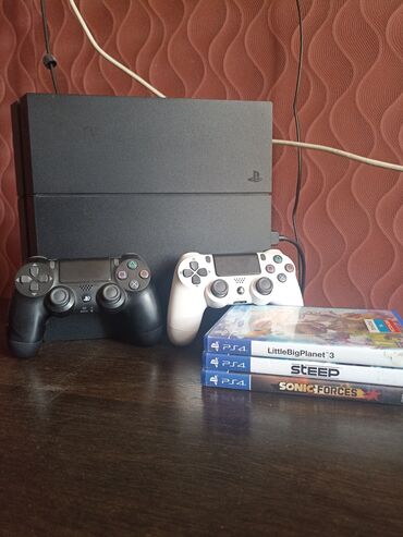 игры на play station 4: PlayStation 4 CUH-1206 (последняя ревизия Fat). В комплекте