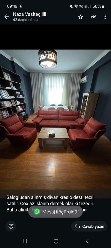 dest mebel: İşlənmiş, Divan, 2 kreslo