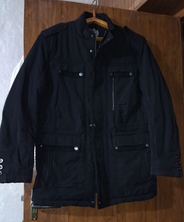 весенние мужские куртки: Куртка 3XL (EU 46), 4XL (EU 48), цвет - Черный