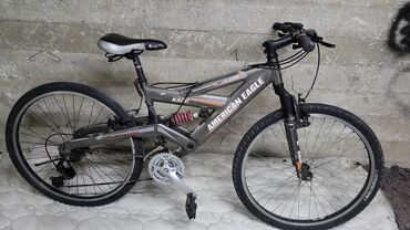 skilmax велосипед: Продаю привозной велосипед алюминий рама 26колеса два амортизатора всё