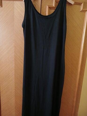 satenske duge haljine: M (EU 38), bоја - Crna, Drugi stil, Top (bez rukava)