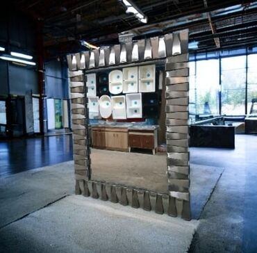 Güzgülər: Güzgü Divar üçün, Kvadrat, Hamam üçün, Naxışlı — 16