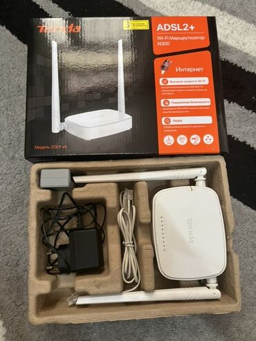 us modem: Tenda ADSL2+ N300 Wi-Fi marşrutlaşdırıcısı, ev və ya ofis şəbəkələri