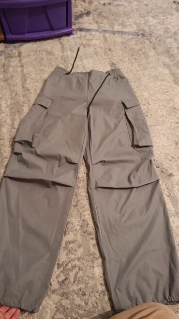 стильная одежда больших размеров для женщин: Карго-брюки унисекс - Цвет: серый (на фото также показан вариант в