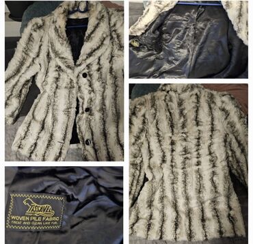 Krzneni kaputi: L, Sa postavom, Veštačko krzno, bоја - Šareno — 6