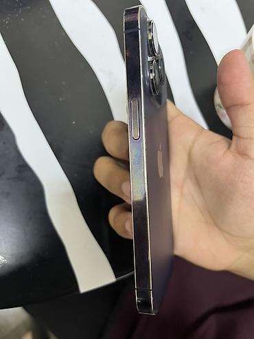 iphone temiri: IPhone 14 Pro, 128 GB, Deep Purple, Qırıq — 3