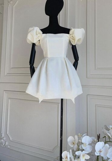 Платья: Вечернее платье, Короткая модель, С рукавами, Корсет, XS (EU 34)