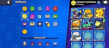 İT, kompüterlər, əlaqə: Brawl Stars oyunu üçün hesab - Kupa: 11,312 - Savaşçılar: 71/104 - — 45