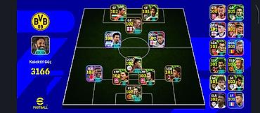 efootball hesablari: Məhsul: E-Football mobil oyununda yüksək reytinqli hesab/komanda ⚽ — 1