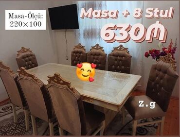 Ev üçün mebel: Masa ve stullar