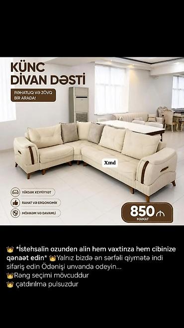 Künc divan dəsti - Rahatlıq və zövq bir arada - Yüksək keyfiyyət -