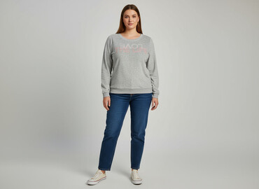 bluza w paski reserved: Esmara, Women`s sweatshirt, size 2XL