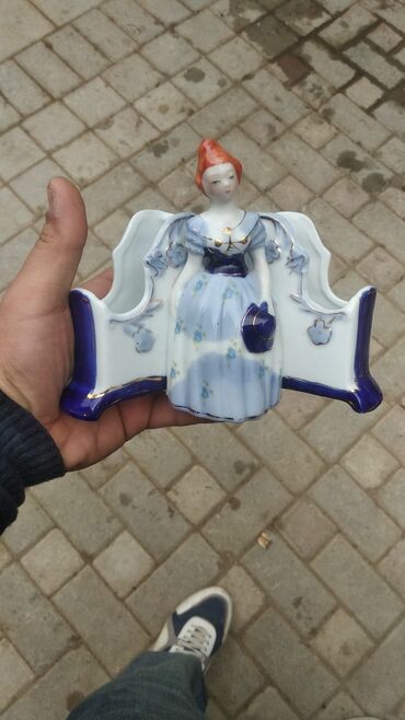 qapi ucun bezekler: Porcelan şamdan – Çexiya istehsalı - Material: yüksək keyfiyyətli