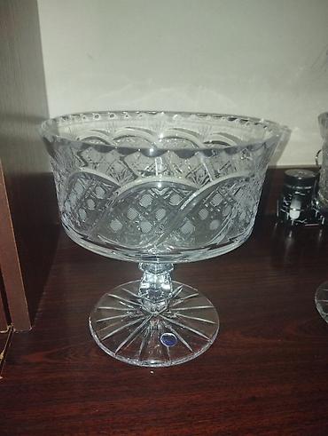 Kənafi kristal servis dəsti - Material: qalın, şəffaf kənafi kristal