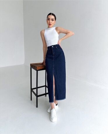 женские джинсовые шорты с заклепками: Юбка-шорты, Удлиненная модель, Лето, Турция, S (EU 36)