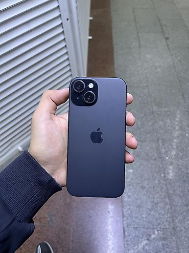 Apple iPhone: IPhone 15, Новый, 128 ГБ, Черный, Зарядное устройство, Защитное стекло, Чехол, 83 % — 1