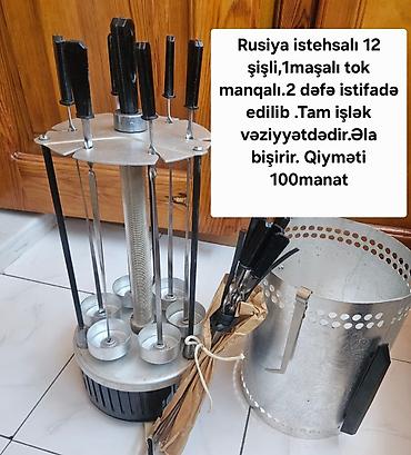 Rusiya istehsalı elektrikli şiş manqalı (döner tipli). Xüsusiyyətlər