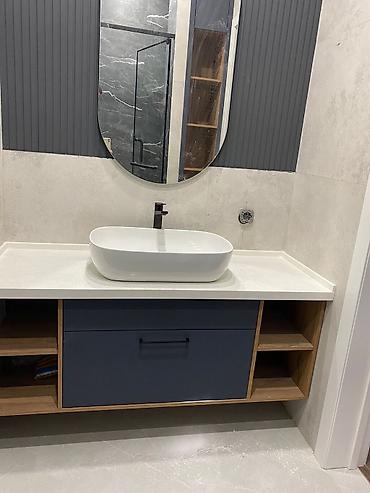 Кухонные гарнитуры: Кухонный гарнитур, цвет - Серый, МДФ — 24