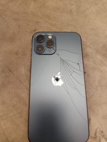 ремонт наушников: IPhone 12 Pro Max, 256 ГБ, Pacific Blue, Беспроводная зарядка, Face ID