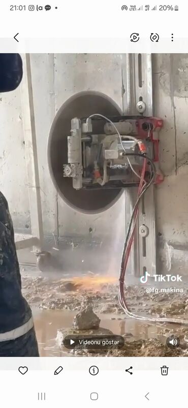 tikinti işləri: Beton kəsimi beton kəsən beton deşən betonlarin kəsilməsi deşilməsi