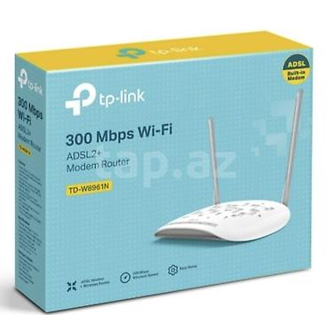 Настольные ПК и комплектующие: TP-Link TD-W8961N ADSL2+ Modem Router - Daxili ADSL2+ modemi ilə — 1