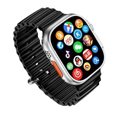 tw8 ultra smartwatch: Yeni, Smart saat, Modio, Sim kart, rəng - Qara