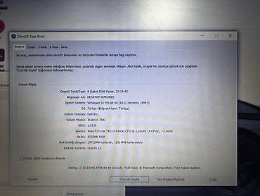 Ноутбуки и аксессуары: Dell Inspiron 3583 noutbuk Texniki göstəricilər: - Prosessor: Intel — 2