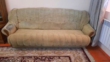 Раскладные диваны: Раскладной диван, Б/у, Двухстворчатая, Велюр