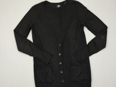 bluzki z dekoltem v czarne: Kardigan, H&M, XS, stan - Bardzo dobry