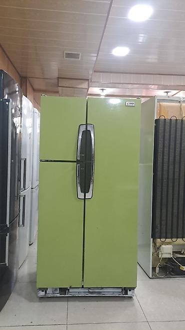 Mətbəx texnikası: İkiqapılı Side-by-Side soyuducu - Rəng: açıq yaşıl (ön panel), krem — 1