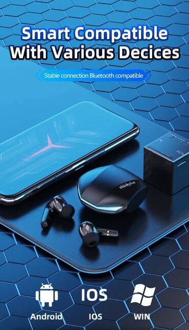 Slušalice: Lenovo GM2 Pro bluetooth crne slušalice Akcija ! Novo, ne — 4
