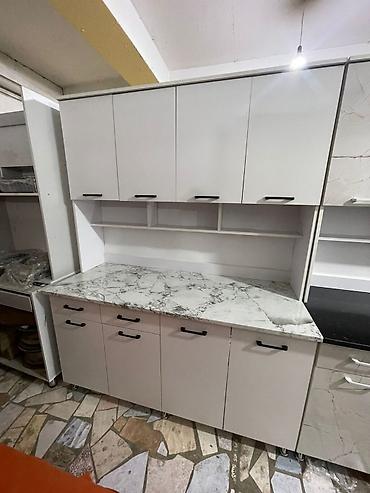 Кухонные гарнитуры: Кухонный гарнитур, Новый, цвет - Серый, ДСП, Бесплатная доставка — 12