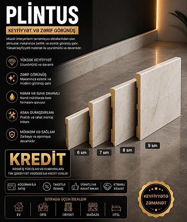 Plintuslar: Plintus Bütün kateqoriyalar • Ev və bağ üçün • Təmir və tikinti — 1