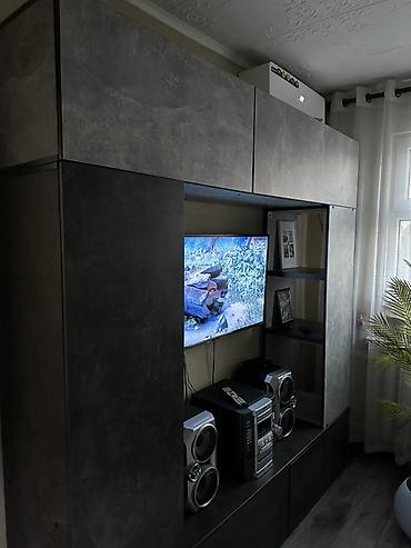 горки для зала фото и цены: Современная модульная стенка под ТВ в стиле лофт - Компоновка: нижняя — 1