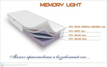 Спальные матрасы: Ортопедический матрас Memory Light обеспечит комфортный и здоровый