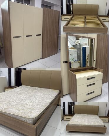 кровать бу купить: Двуспальная кровать, Шкаф, 2 тумбы, Турция, Б/у