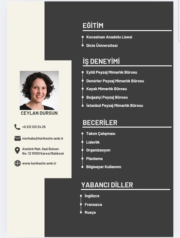 Başqa xidmətlər: Profesional CV hazırlanması münasib qiymətə