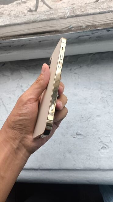 Apple iPhone: IPhone 12 Pro, 128 ГБ, Алтын, Заряддоочу түзүлүш, Коргоочу айнек, Каптама, 79 %