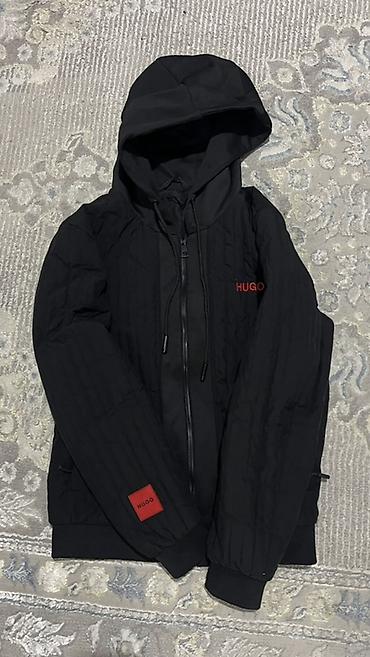 Курткалар: Эркектердин курткасы, L, Hugo Boss, Жаңы, түсү - Кара, Өзү алып кетүү — 1