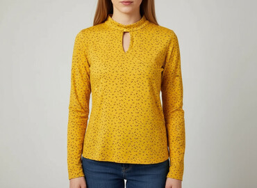 marynarka w kratę mohito: Moodo, Women's blouse, size M (EU 38)