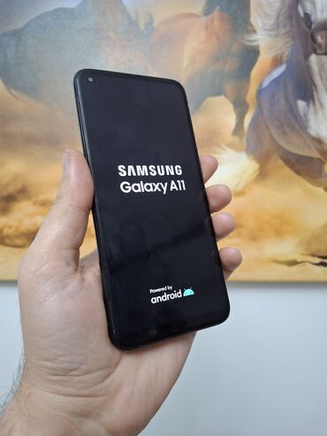 samsung tozsoran qiymeti: Samsung Galaxy A11, 32 GB, rəng - Qara, Sensor, Barmaq izi