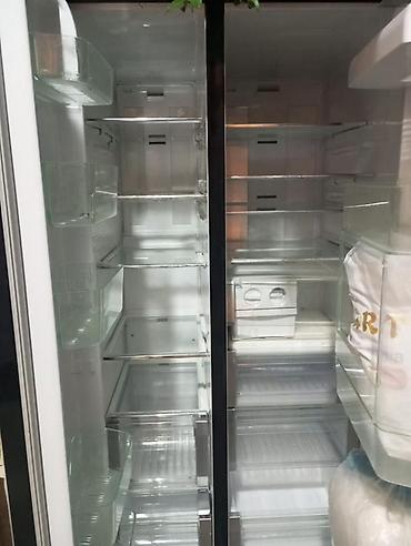 ana plata: İşlənmiş 4 qapılı Samsung Soyuducu Satılır, rəng - Qara, Dispenserli — 3