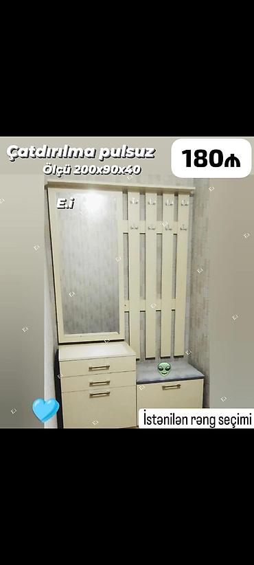 saloglu kunc divanlar: Dəhliz üçün funksional şkaf-dolab dəsti - Ölçü: 200 x 90 x 40 sm - — 1
