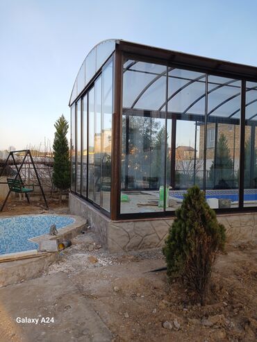 Plastik pəncərələr: Plastik qapi pencere izosistem cam palkon duskabina hebesebe cephe — 11