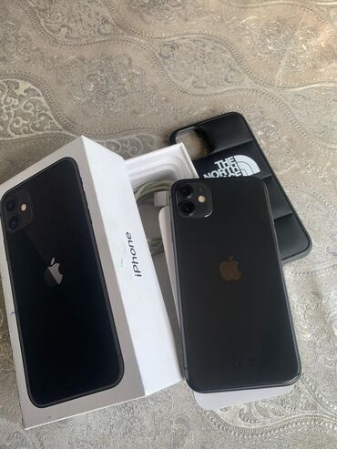 apple iphone 14 qiymeti: IPhone 11, 128 GB, Qara, Simsiz şarj, Face ID, Sənədlərlə