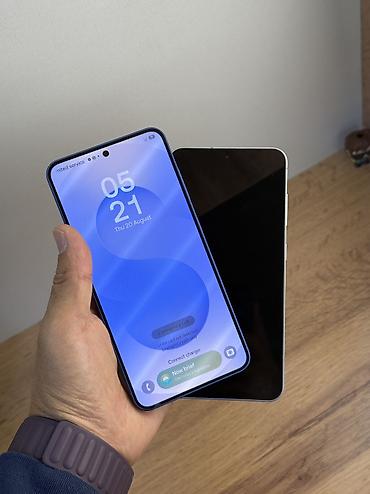 Уюлдук телефондор жана аксессуарлар: Samsung Galaxy S25, Колдонулган, 256 ГБ, түсү - Күмүш, 1 SIM, eSIM — 5