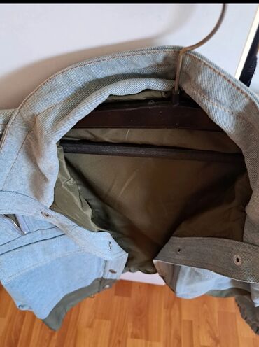 Ostale jakne, kaputi, prsluci: Zenska teksas jakna sa maslinasto zelenim detaljima, ukrasnim — 9