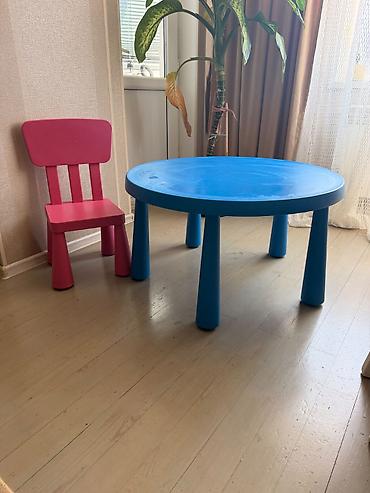 baxca mebeli: IKEA Mammut uşaq dəsti (masa + stul) — 100 AZN IKEA brendinin orijinal — 1